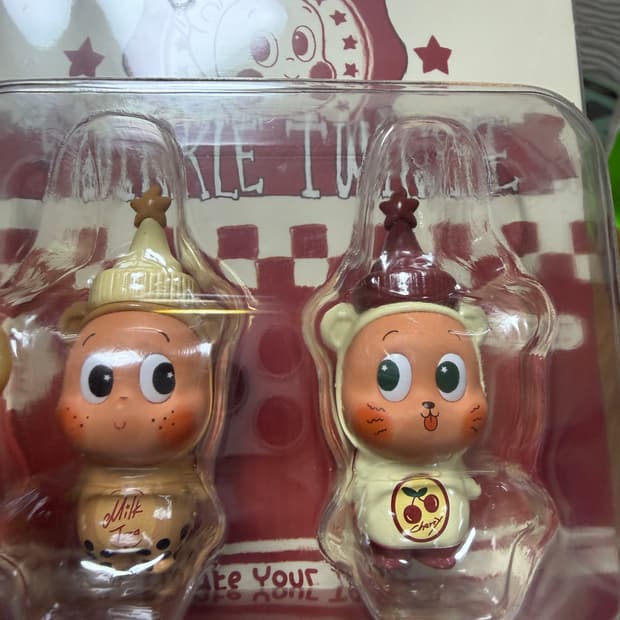 팝마트 작은별 밀크티, 체리 아이스티 피규어 미개봉