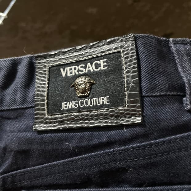 Versace 베르사체 블랙 스트레이트 팬츠
