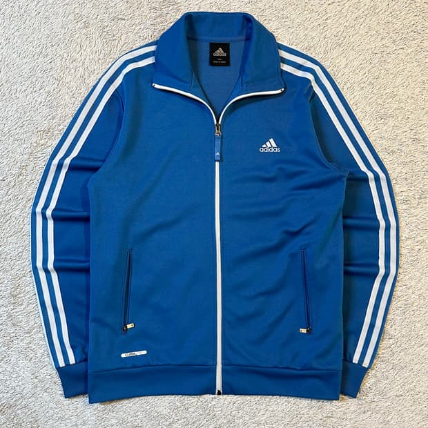 아디다스 ADIDAS 삼각로고 트랙탑 져지 블루