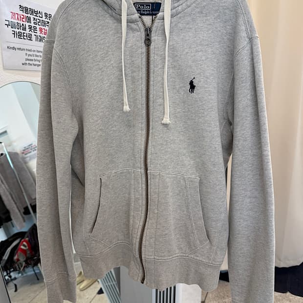 폴로 기모 후드집업 