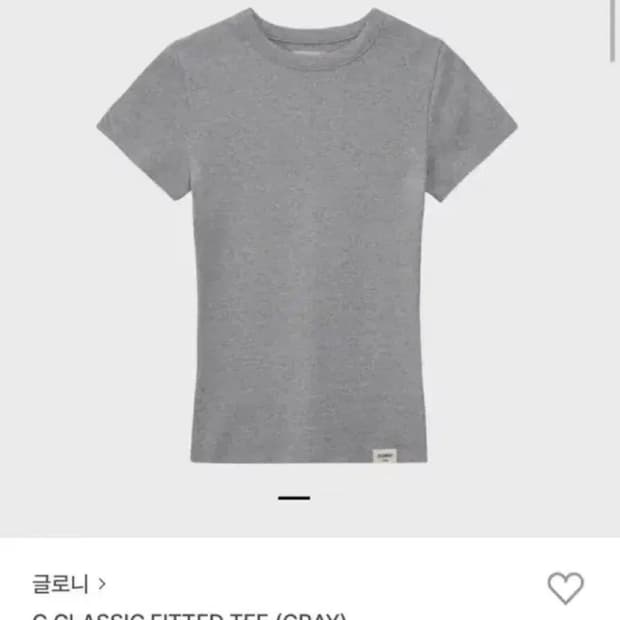 글로니 G CLASSIC FITTED TEE 그레이
