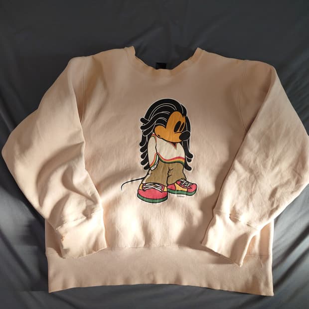 빈티지 레게 미키마우스 스웻셔츠