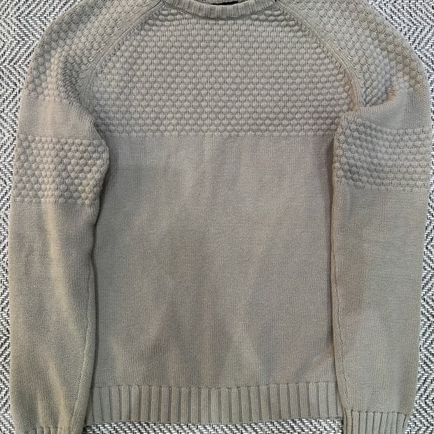 알마니 익스체인지 케시미어 니트 m 그레이