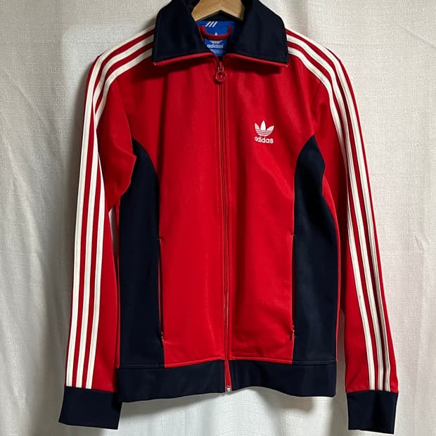 아디다스 유로파 져지 트랙탑 파이어버드 레드 90