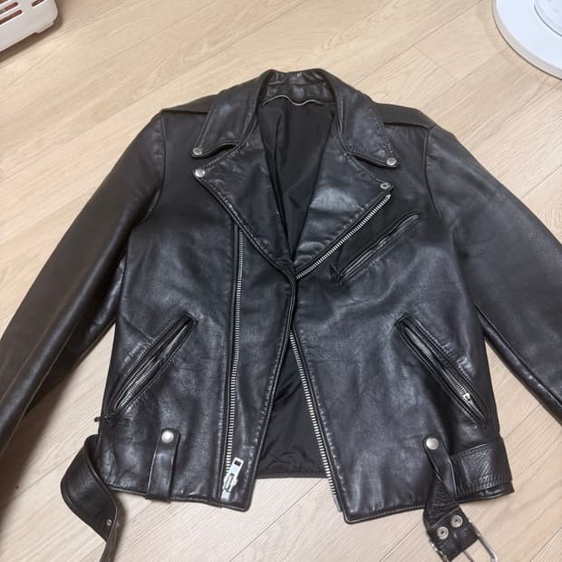 도미니카 공화국 스트릿 빈티지 가죽 자켓