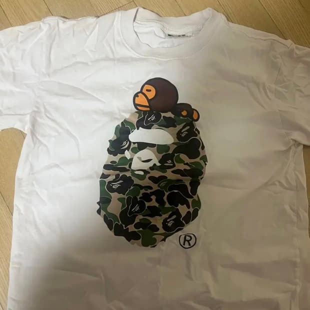 베이프 카모 반팔