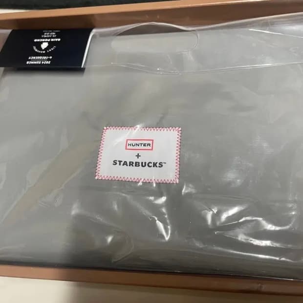 (새상품)스타벅스 x 헌터 레인판초(우비)