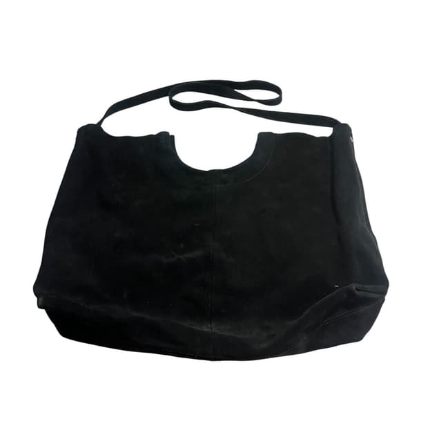 ZARA 블랙 스웨이드 토트백