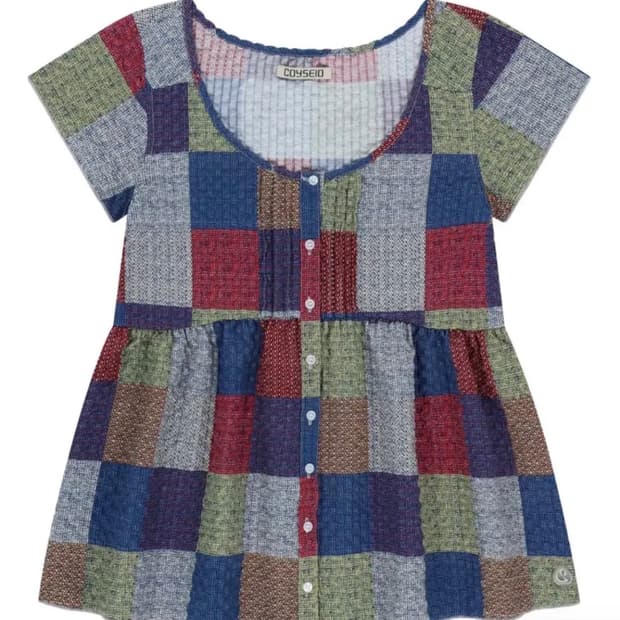 코이세이오 핀턱 블라우스