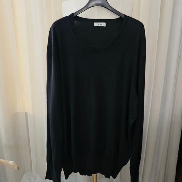 아크네 스튜디오 남성니트 블랙 긴팔 티셔츠 M