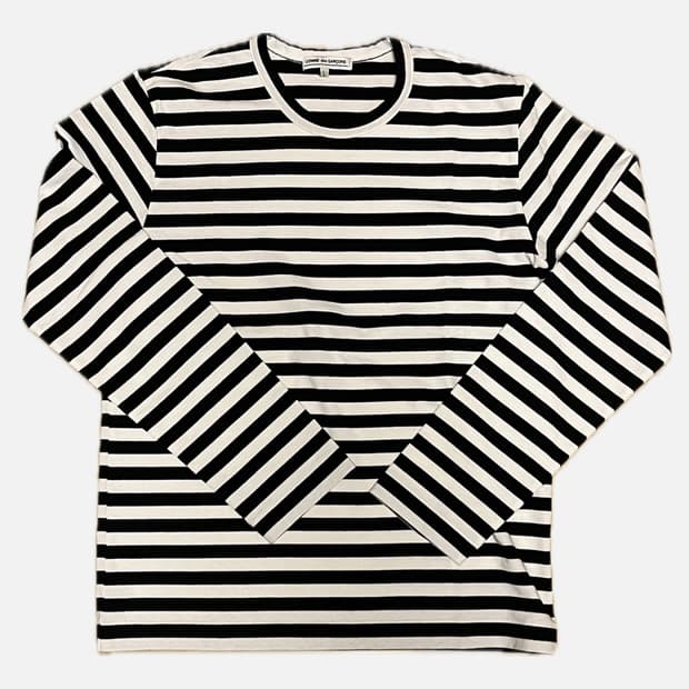 꼼데가르송 스트라이프 롱슬리브 L