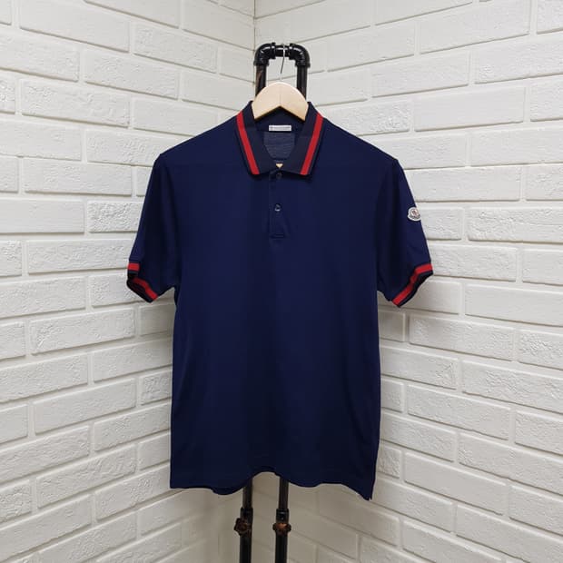 [L/정품] 몽클레어 남성 카라넥 반팔