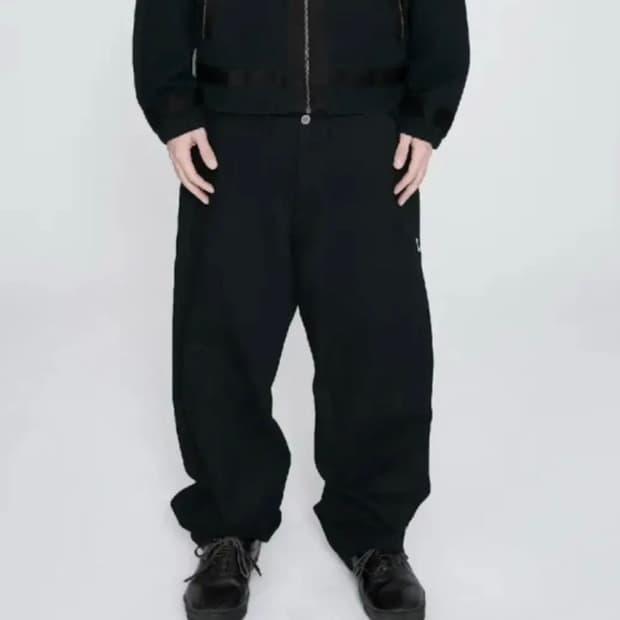 예스아이씨 컨버스 코튼 데님 팬츠 블랙