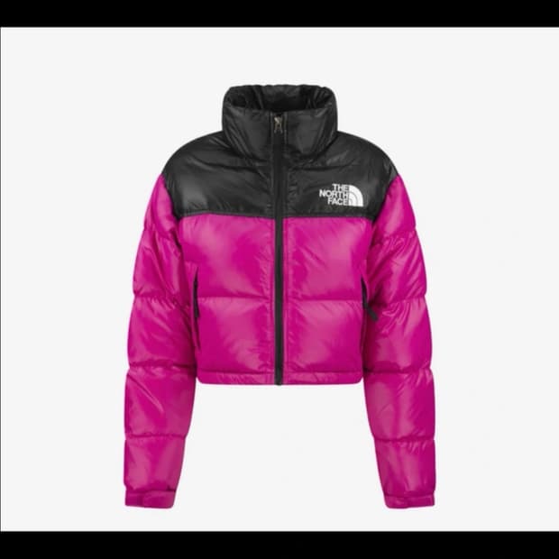 노스페이스 눕시 크롭 푸시아핑크 s