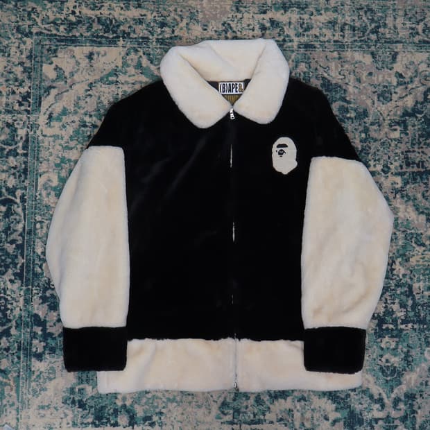 BAPE 베이프 23FW 폭스 퍼 자켓 L