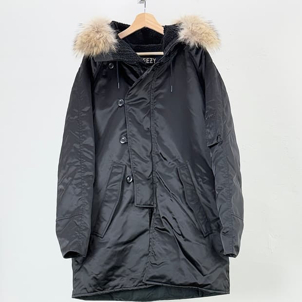 이지시즌 1 컬렉션 트리밍 롱 하이넥 파카