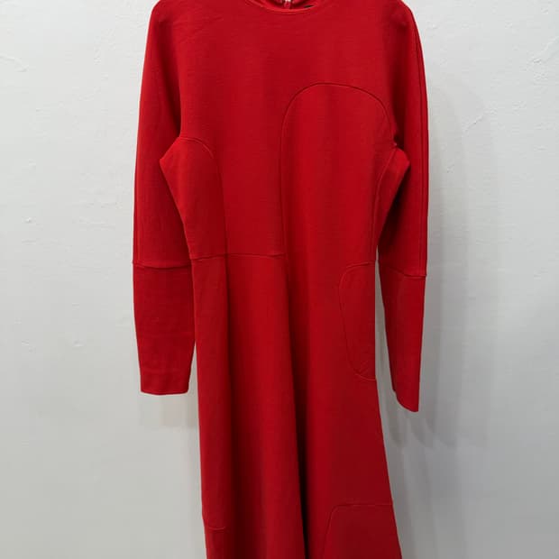 정품) COS 코스 레드 원피스 34
