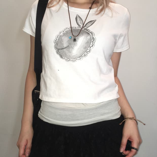 kapital rabbit printing t shirt