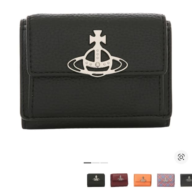 비비안 웨스트우드 오브 플랩 반지갑 블랙