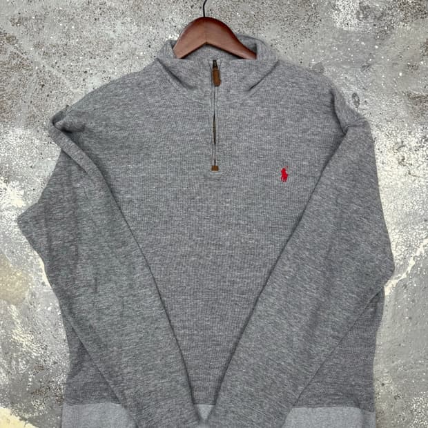 폴로 코튼 반집업 