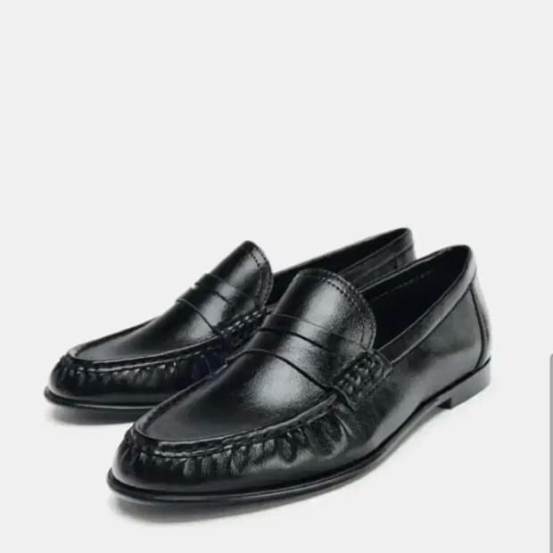 자라 더로우맛 셔링 로퍼 39 김나영 로퍼