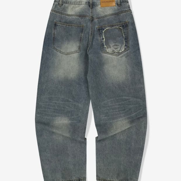위캔더스 FACE DENIM PANTS