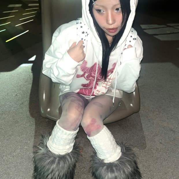 하이호 체리 후드티 새상품 