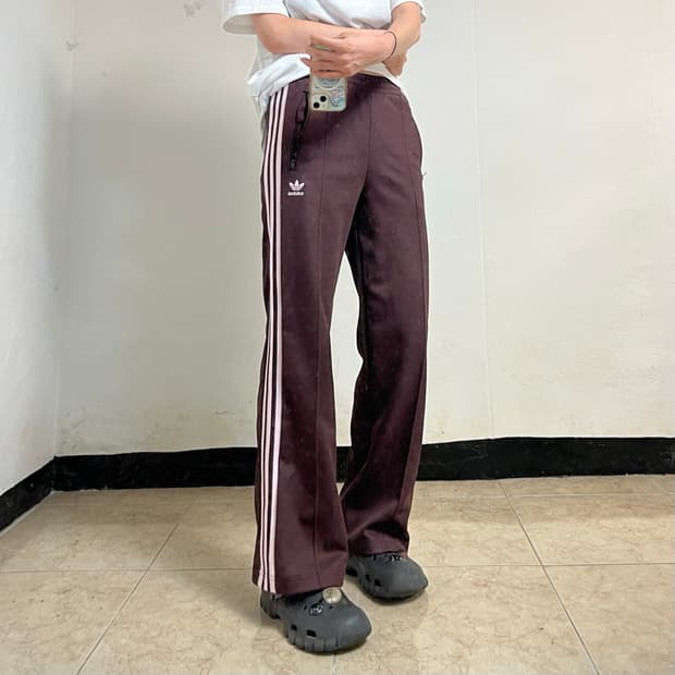 Adidas Brown Pink Beckenbauer Track Pant