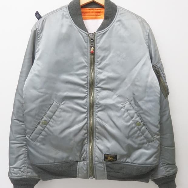 WTAPS MA-1 봄버 자켓 실버
