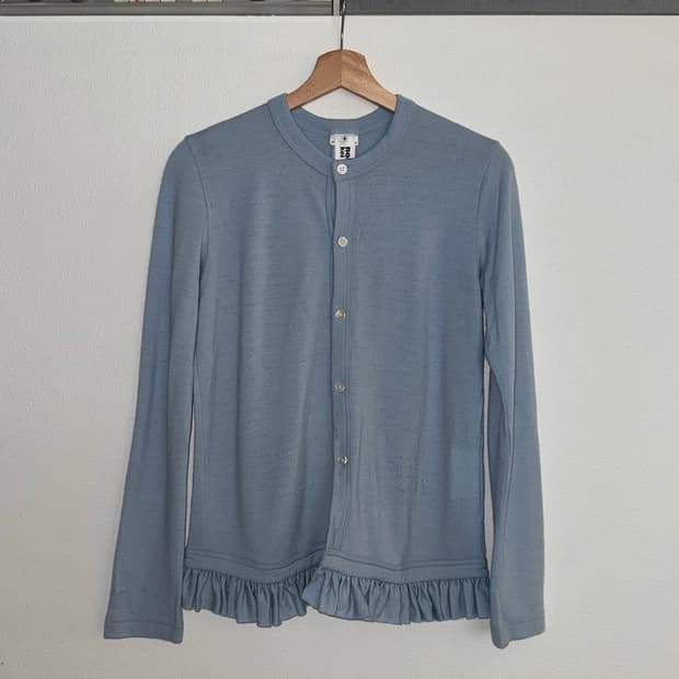 noir keininomiya Ruffle Cardigan 2021 aw
