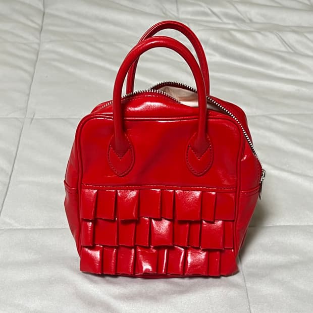 꼼데가르송 프릴백 레드