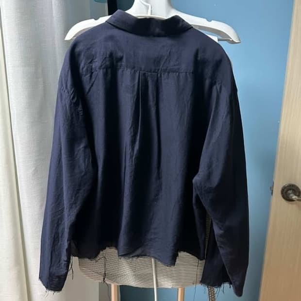 요크 도쿄 실크 컷오프 셔츠 