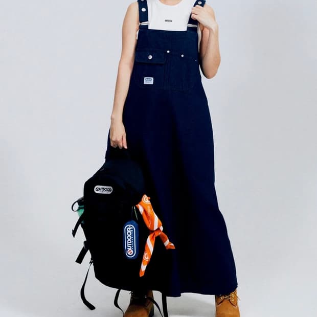 아웃도어프로덕츠 여성 데님 오버롤 스커트 DENIM OVERALL SKI