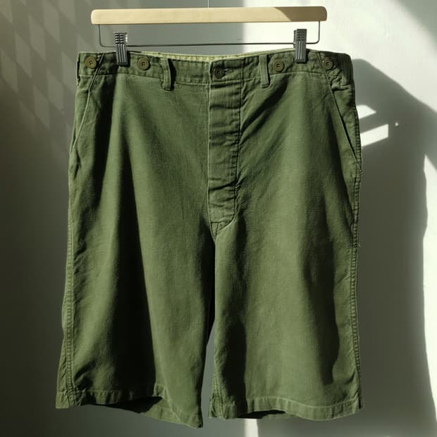 70s Swedish army utility shorts