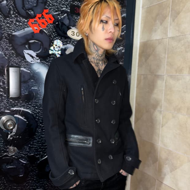 SHELLAC Leather Detail Napoleon Jacket