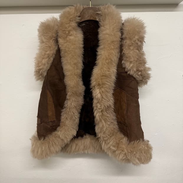 양털 퍼 조끼