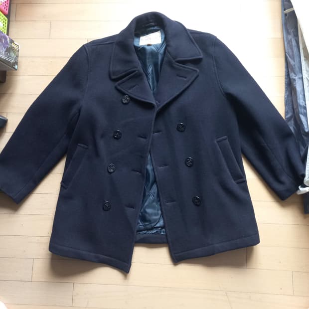 Harvard 빈티지 네이비 피코트