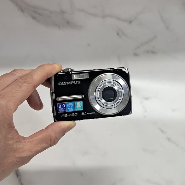 올림푸스 FE-280 블랙 디지털 카메라(사용감 많음)