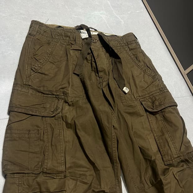 [33] 00s 빈티지 아베크롬비 카키 카고 팬츠 바지