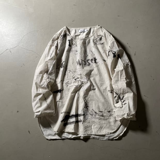 KZ ATELIER Artwork Distressed Pullover