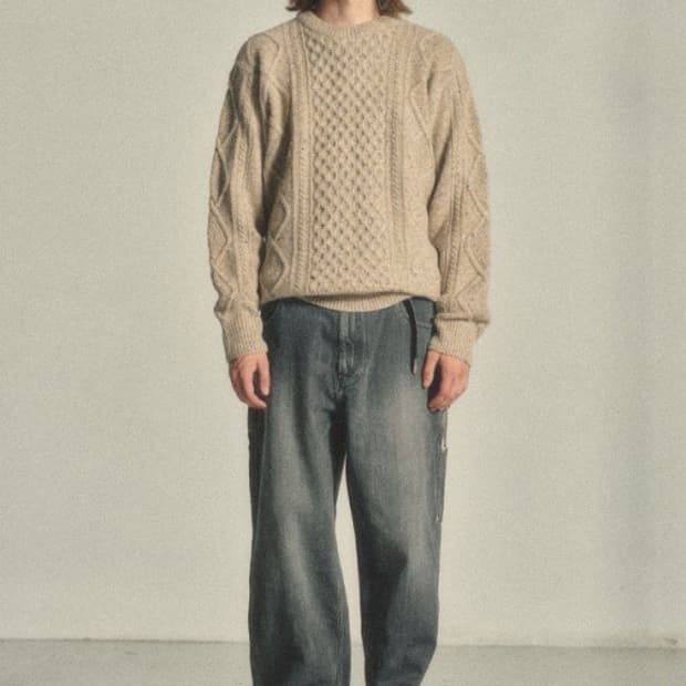 아트이프액츠 피셔맨 케이블 니트 cliff