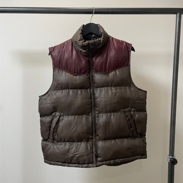 (L) 간사이 야마모토 브라운 패디드 베스트