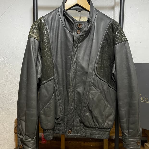  빈티지 레더 자켓