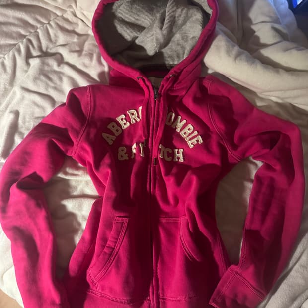 아베크롬비 후드집업 핑크