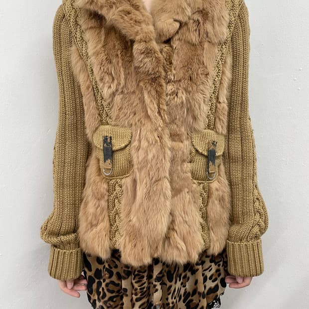 렉스 니트 퍼자켓