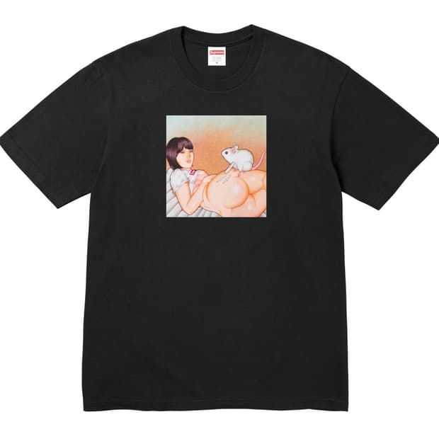 슈프림 마우스 티셔츠 블랙 