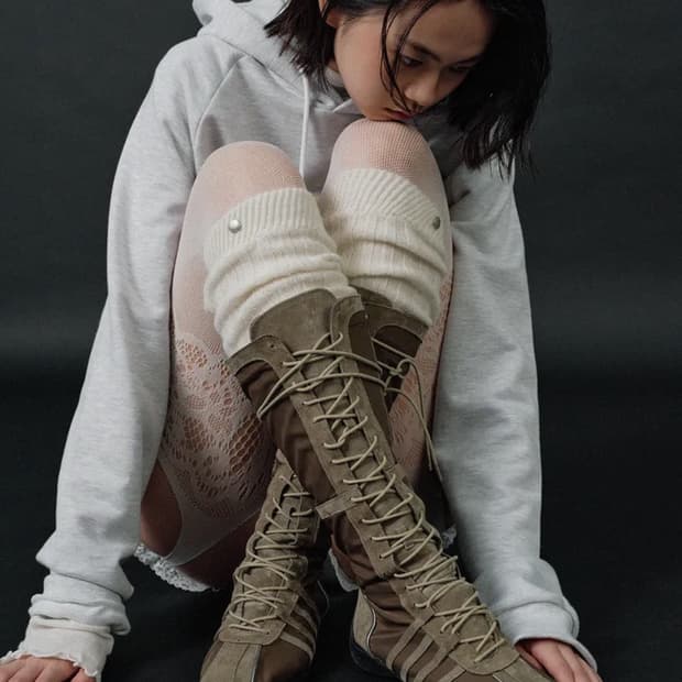 락피쉬웨더웨어 블리스 레이스업 롱 부츠-올리브250