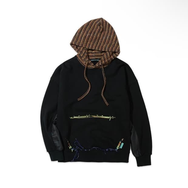 앤더슨벨 패브릭 후드티