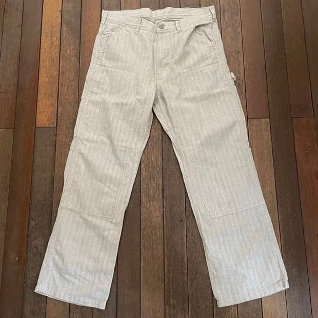 비즈빔 헤링본 워크팬츠