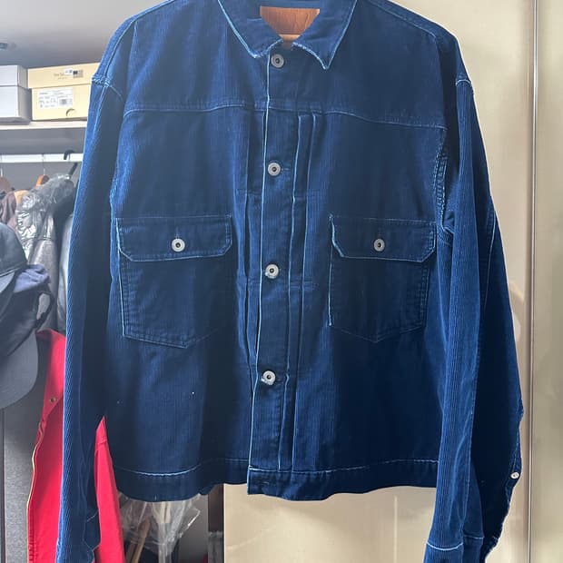 [1] 더뤡코즈 부쉬자켓 인디고 새상품